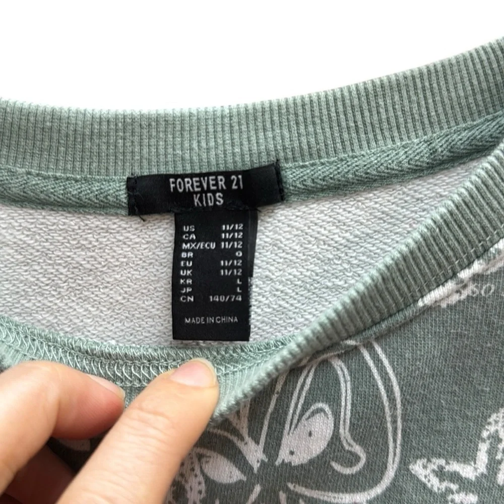 Forever 21 Kids Green Sweater